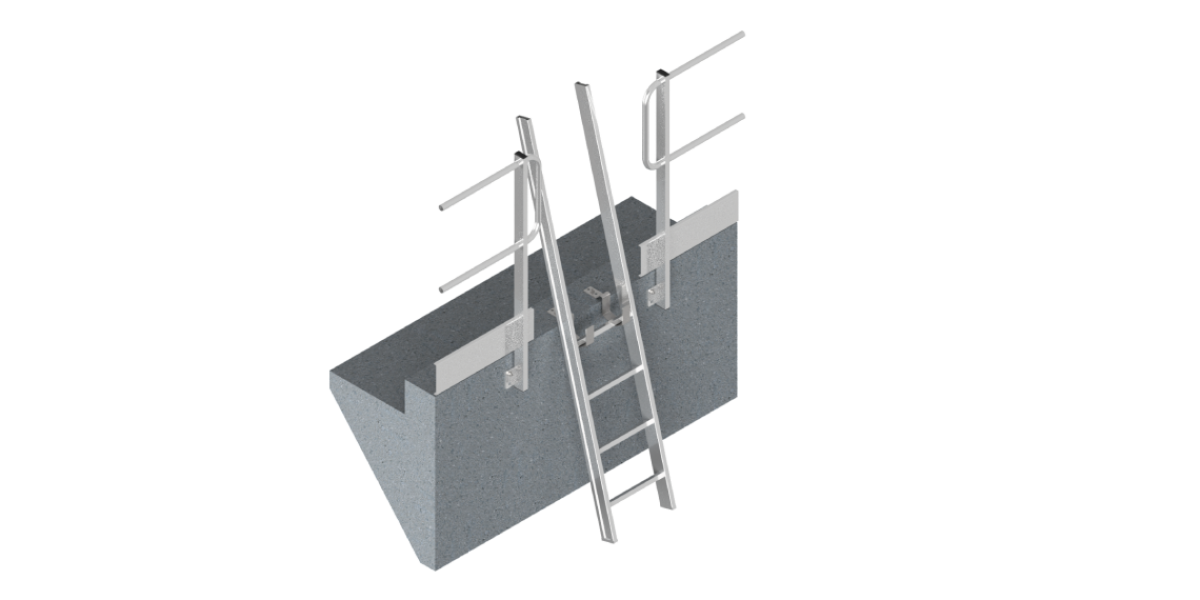 Ferma scala per veletta in cemento armato