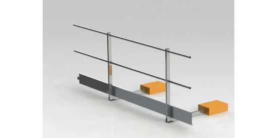 Parapetto in appoggio con zavorra