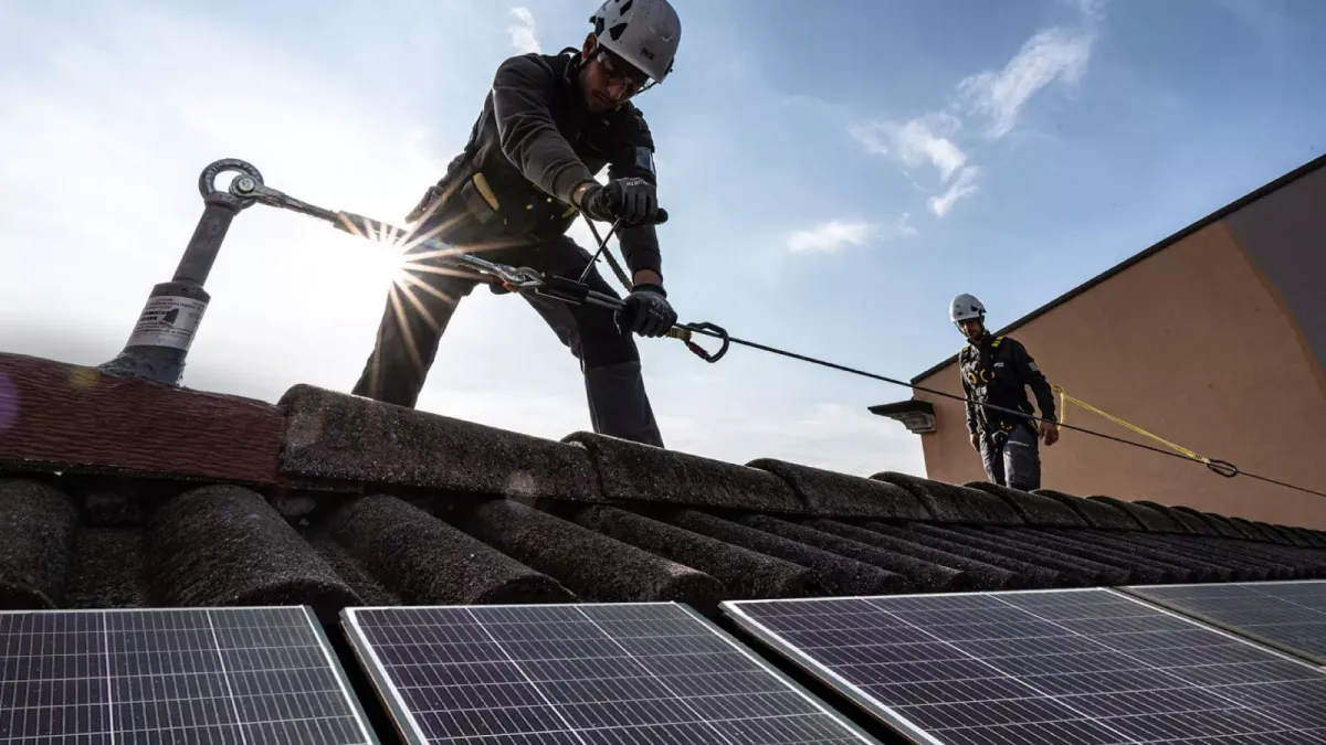 Linee vita per impianti fotovoltaici