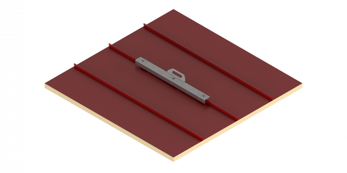 Punto di ancoraggio in acciaio inox per lamiera aggraffata