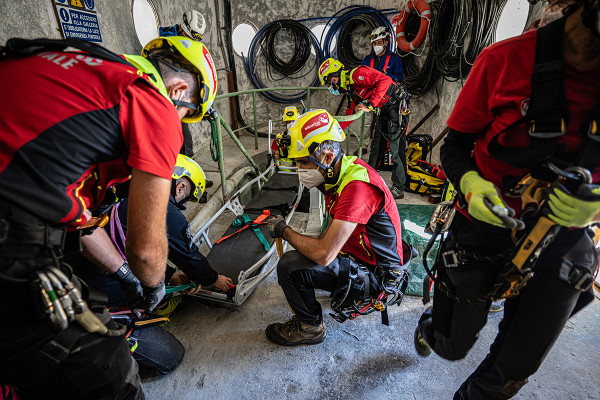 News Soccorso: Il team Soccorso Industriale presso la diga A2A Cancano