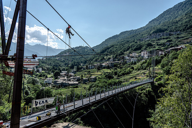 Intervento in fune: Sicurlive Group presso Passerella sulle Cassandre