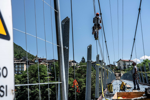 Intervento in fune: Sicurlive Group presso Passerella sulle Cassandre