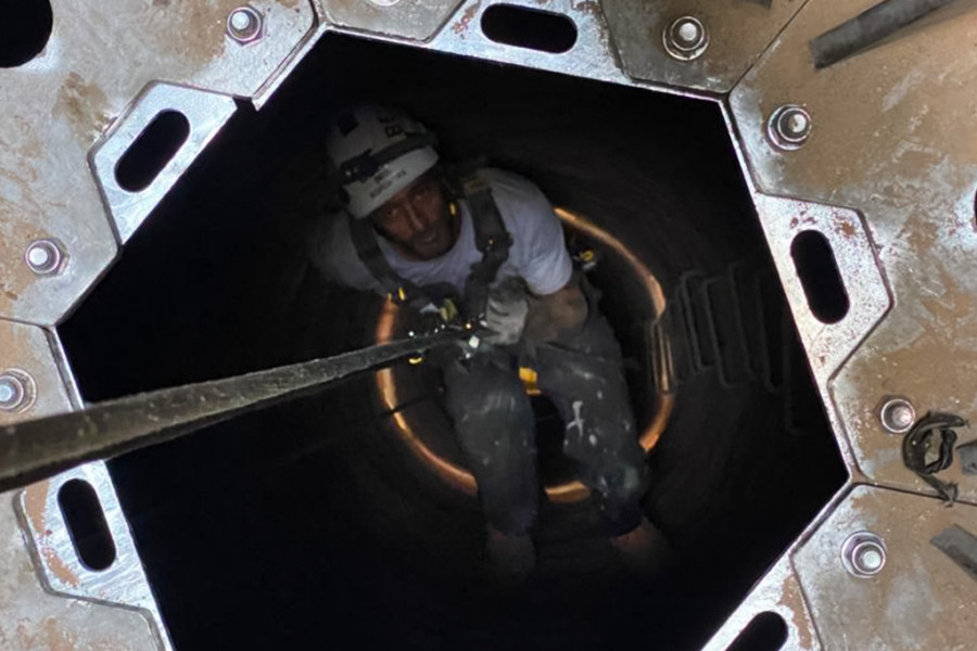 Ex Macello Piacenza: manutenzione straordinaria alla ciminiera