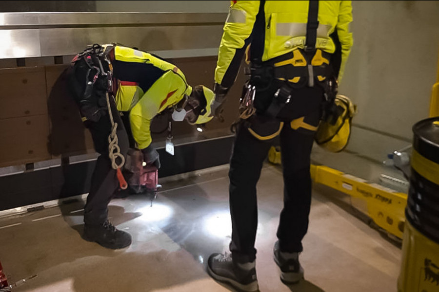 Soccorso industriale: ecco l' intervento in Centrale Idroelettrica