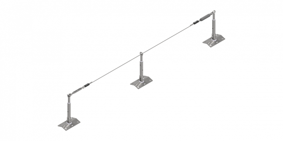 Palo metallico indeformabile regolabile - Tipo C
