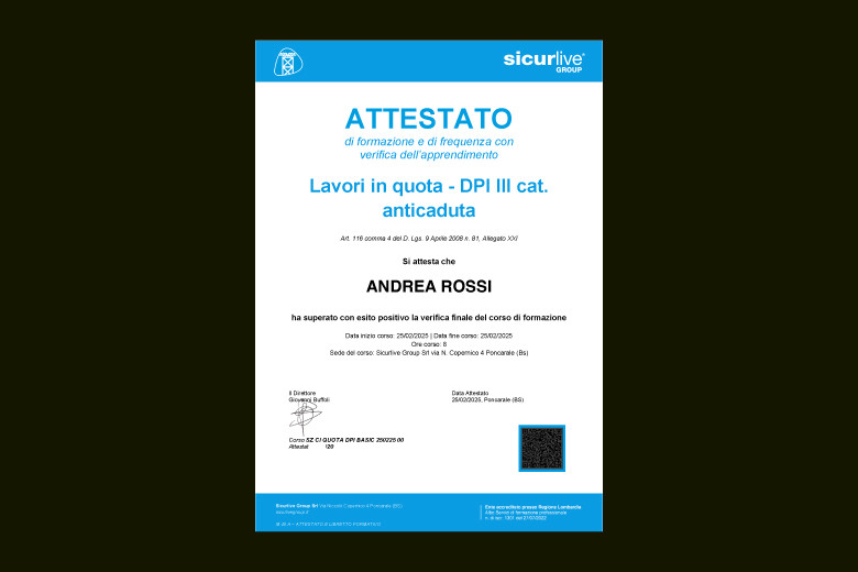Attestato di Sicurezza sul Lavoro: A cosa serve, come ottenerlo, validità e costo