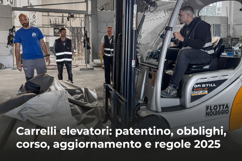 Carrelli elevatori: patentino, obblighi, corso, aggiornamento e regole 2025