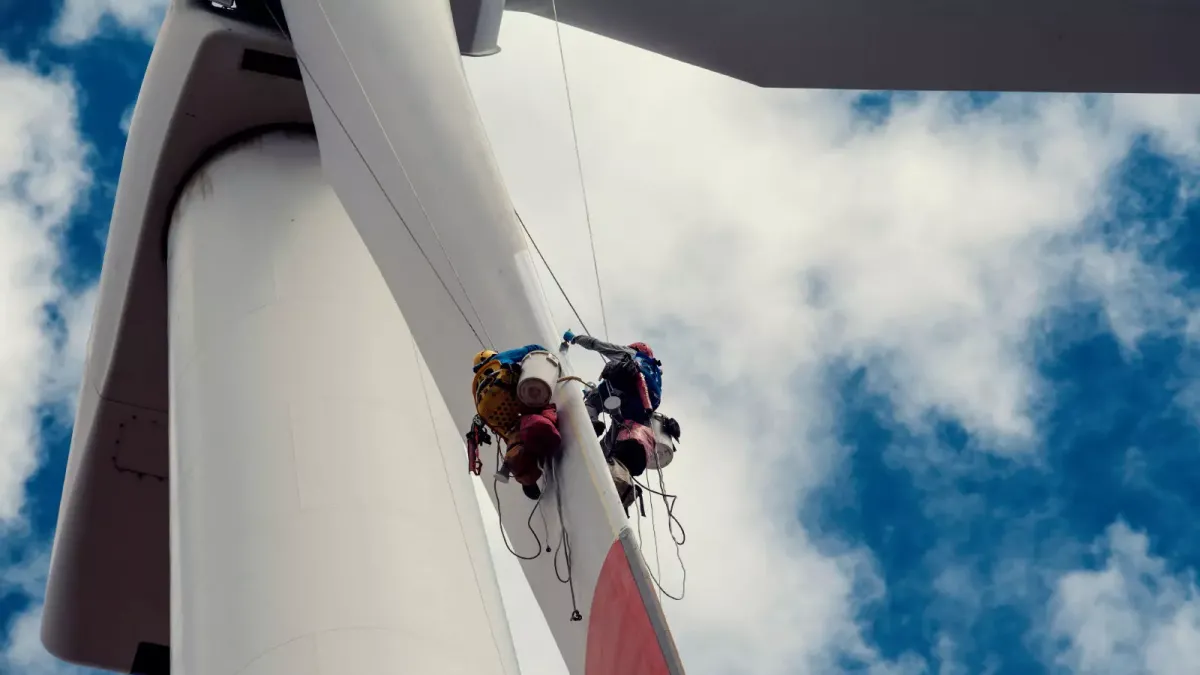 Pulizia pale eoliche