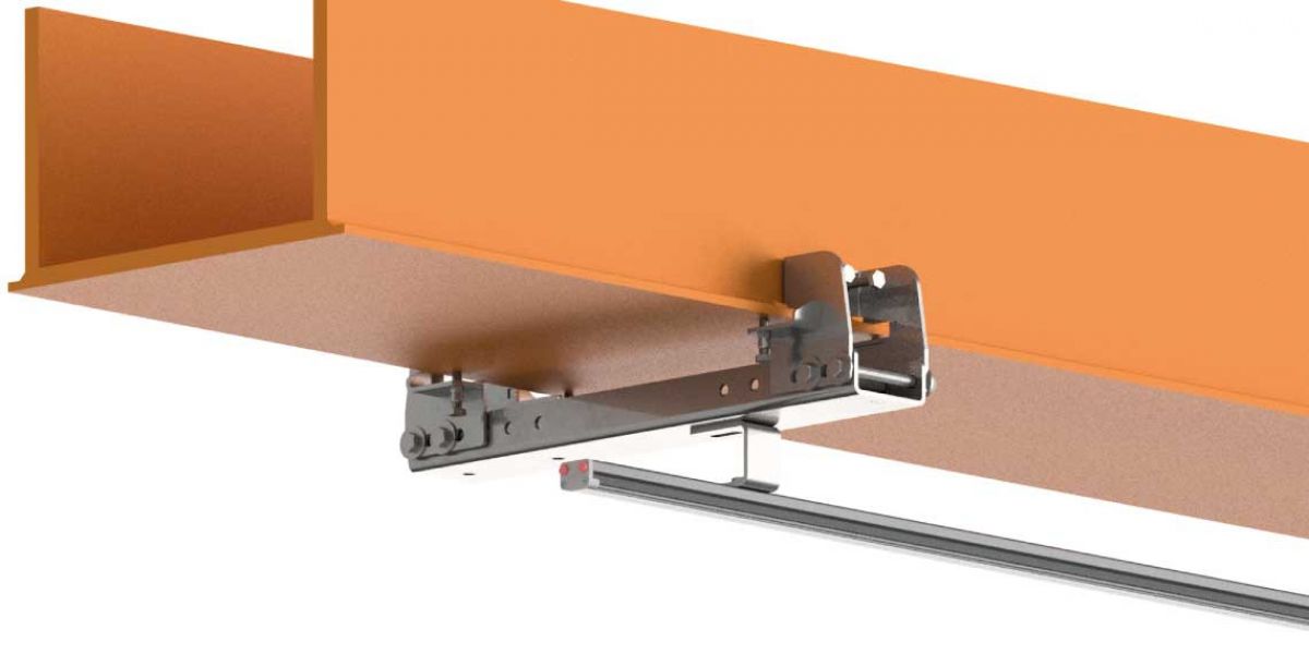 Staffa di fissaggio per carroponte