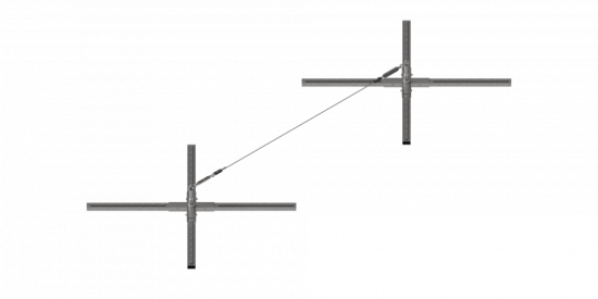 Punto di ancoraggio fisso per superfici piane o tetti - Tipo C