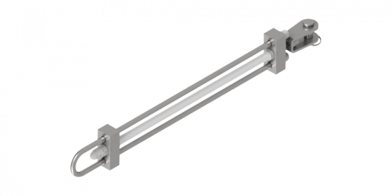Assorbitore di energia per linee vita metallico