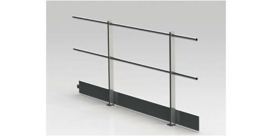 Parapetto fissaggio a pavimento