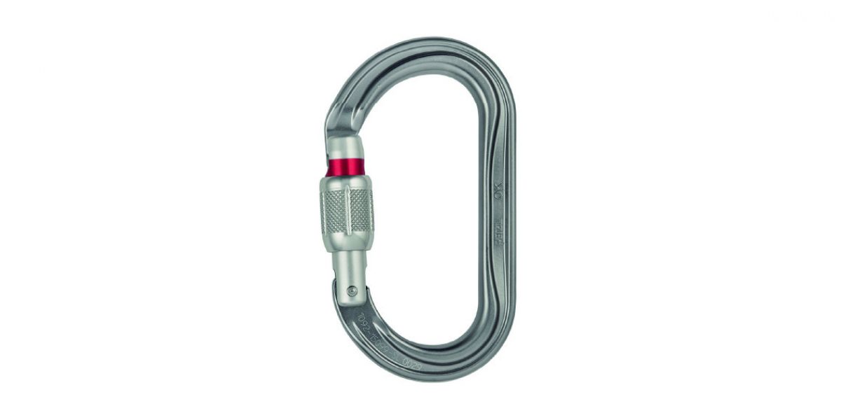 Moschettone Petzl OK screw lock