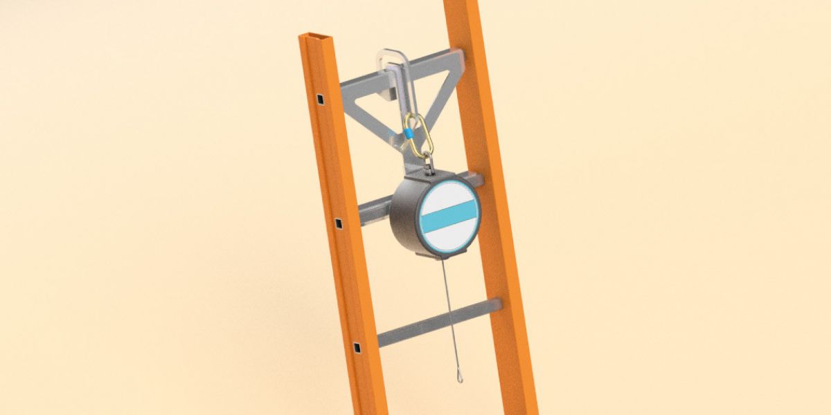 Dispositivo di ancoraggio per scale in vetroresina