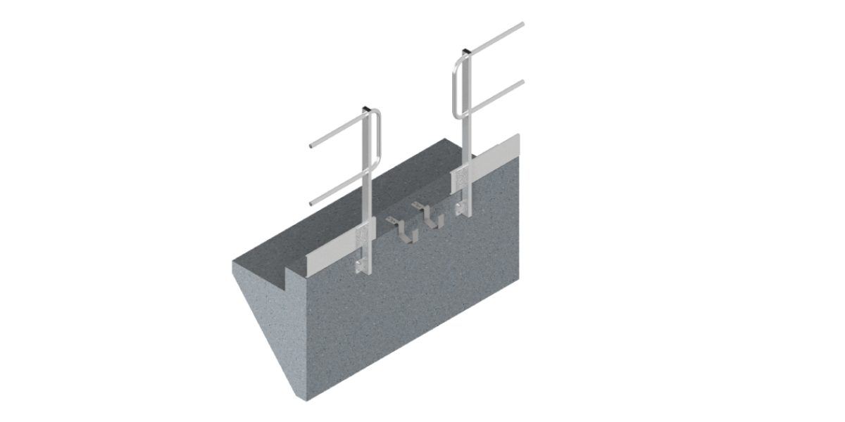 Ferma scala per veletta in cemento armato