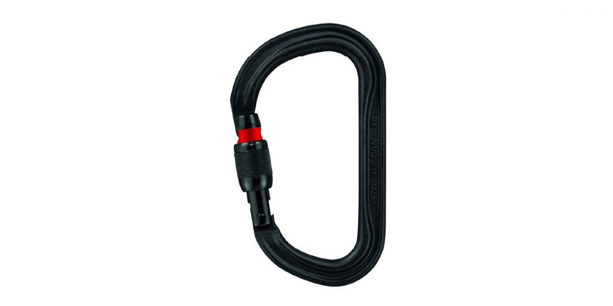 Moschettone Petzl Vulcan Screw-Locki black